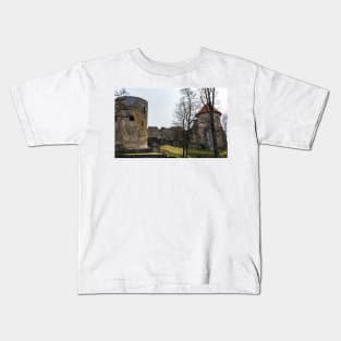 Ruins of medieval castle in Cesis, Latvia Kids T-Shirt